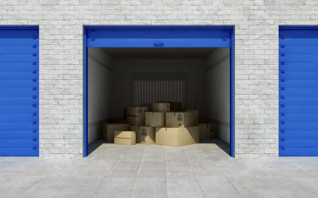 Storage Unit filled with boxes