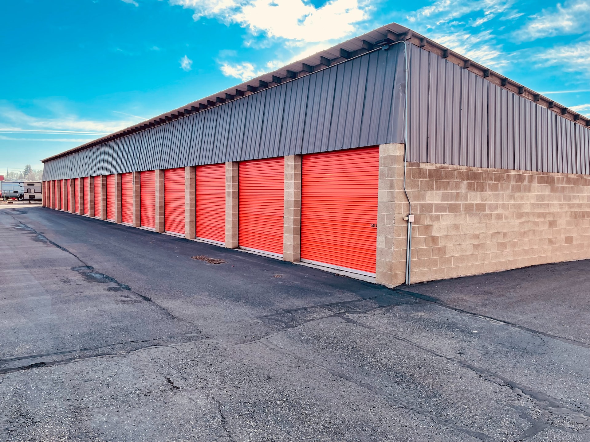 A storage unit outside