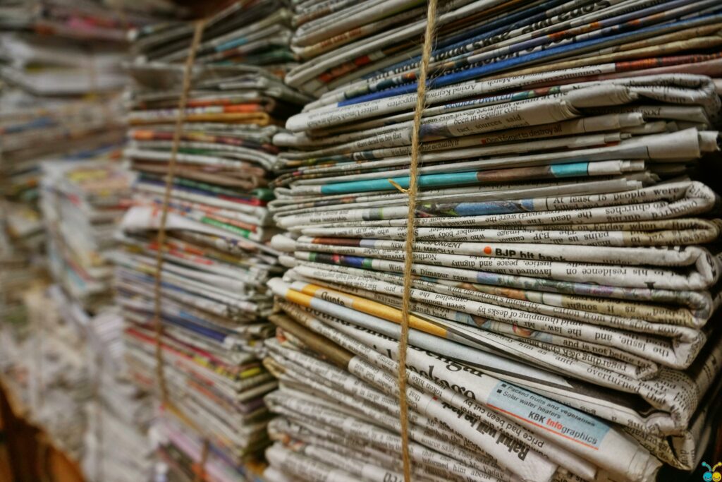 Newspaper bundles